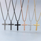 Trendy Retro Personalized Stainless Steel Cross Multi-Color DIY Pendant That Can Be Paired with a Chain