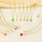 Trendy Dopamine Fruit Necklace Oil-Dripping Mangosteen Star Pendant Stainless Steel Jewelry Wholesale