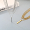 Trendy People Wear Multi-Layered Chain Necklaces with a Sense of Luxury, Twisted Metal Bars, Small Gold Bars, Stainless Steel Pendants, and Necklaces