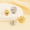 Trendy Metal Geometric Lava Ring Stylish Personalized Textured Stainless Steel Ring Wholesale
