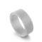 Stainless Steel Woven Mesh Ring Minimalist Watchband-Style Band Ring Men Women Wholesale