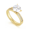 Women Romentic Fashion Stainless Steel Rhinestones Marriage Jewelry Ring