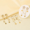 Stainless Steel Jewelry Tree of Life Flower Butterfly Love Element Earrings Women's Accessories