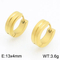 Trendy and Fashionable Stainless Steel Classic Curved Circular Temperament Girl Earrings Jewelry