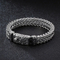 Personalized Square Fish Scale Titanium Steel Bracelet Skull Punk Men's Retro Pattern Stainless Steel Bracelet