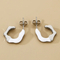Irregular Dripping Oil Stainless Steel Earrings Fashion Jewelry