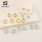Modern Elegant Stud Earrings with Unique Double-Hoop Style