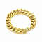 Trendy 6-Sided Polished Cuban Link Bracelet Necklace Multi-Size Stainless Steel Clavicle Chain Jewelry Set