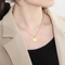 Stainless Steel Birth Flower Pendant Necklace for Mother's Day Gift