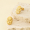 Vintage French Lady Stud Earrings 18K Gold Plated Stainless Steel Earrings for Mother's Day
