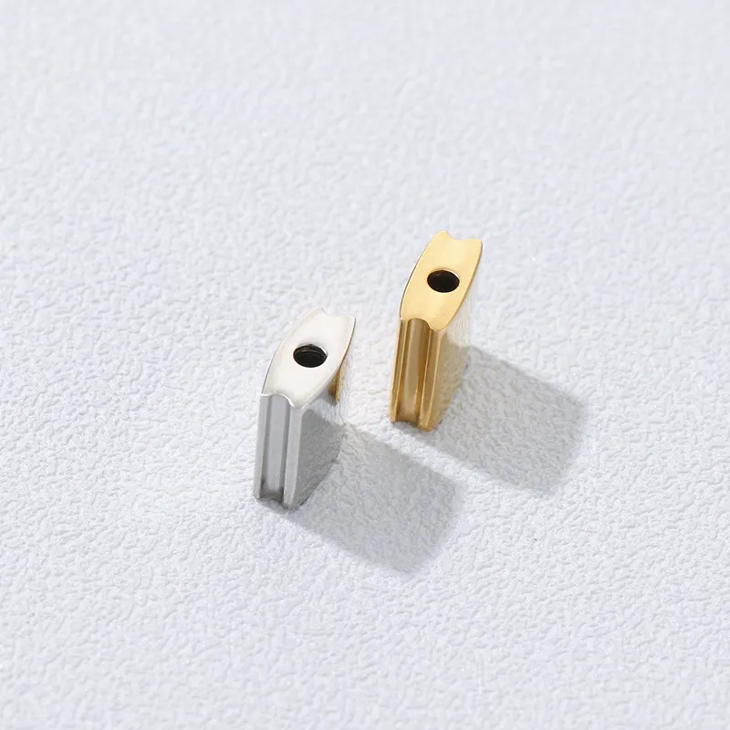 DIY Stainless Steel Geometric Square Bead Material Bracelet Hardware Accessories