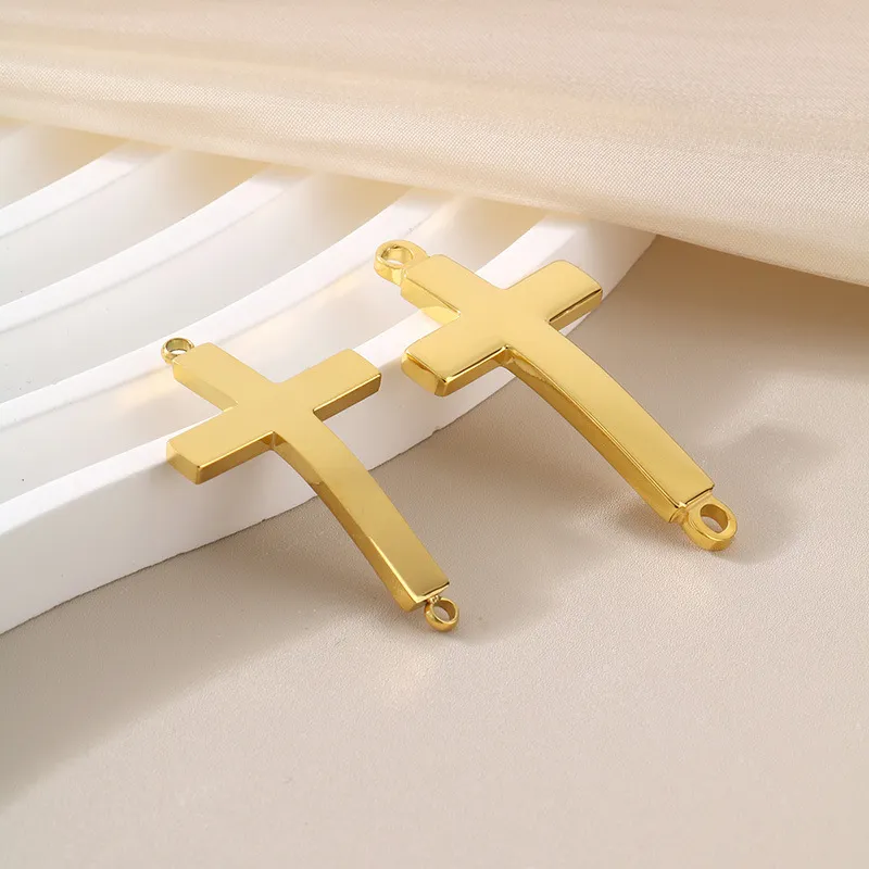 DIY Jewelry Fashion Accessories Simple Smooth Cross Pendant