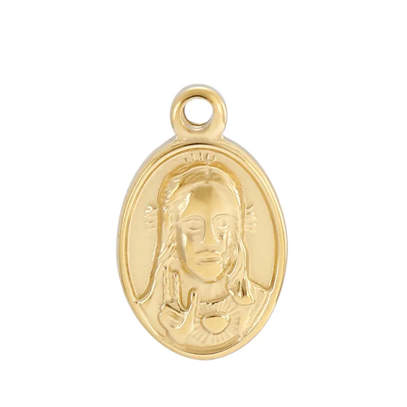 Stainless Steel Jewelry Accessories, Virgin Mary Hang Tag