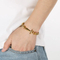 Men's Trendy Stainless Steel Cross Accessories Steel Wire Braided Bangle Jewelry Wholesale