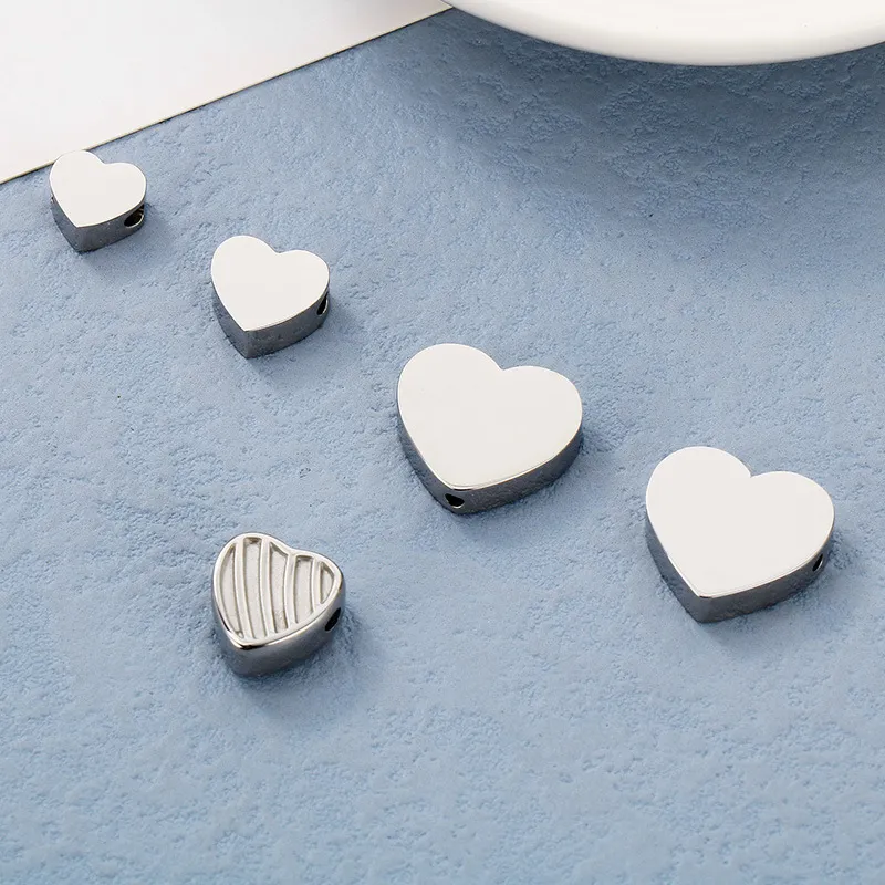 Stainless Steel Heart-Shaped Accessories DIY Jewelry Material