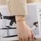 Stylish 18K Gold Plated Chain Bracelet for Women in Stainless Steel