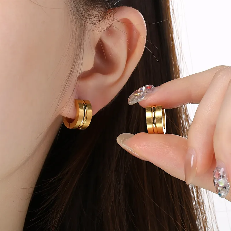 Fashion Jewelry Stainless Steel Earrings Suitable for Daily Wear