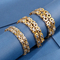 Cross-Border Foreign Trade Stainless Steel Creative Loop Necklace, Punk Fashion Style Men's Section Chain Bracelet Set