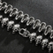 Hip-Hop Skeleton Men's Stainless Steel Bracelet Neclace Creative Polished Skull Jewelry Set