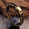 Popular Nylon Rope Weaving Bracelet Fashion Stainless Steel Chain Weaving Men's Stainless Steel Jewelry Wholesale