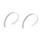 High Quality Fashion Simple Lines Stainless Steel Electroplating Rose Gold Women Earrings