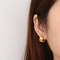 Stainless Steel Creative Hollow Multi Ring C-Shaped Commuting Fashion Earrings Jewelry Wholesale