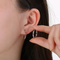 Mobius Twist Stainless Steel Earrings Minimalist Unisex Daily Jewelry Earrings