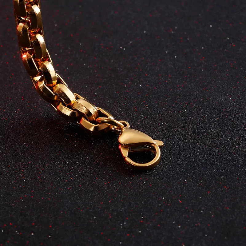 Stylish Stainless Steel Cross Hip-Hop Bending Card Bracelet Jewelry for Man