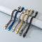 European and American Hip-Hop Style Cylindrical Jewelry Buckle, Rotatable Decompression Flower Basket Chain, Stainless Steel Men's Bracelet and Necklace Set