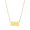 Customized Carved Stainless Steel Gold-Plated Angel Number 11: 11 Pendant Necklace
