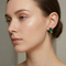 European and American Style Glass Ear Clips Stainless Steel Earrings for Women