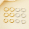 Unique Textured Plain Stainless Steel Huggie Earrings Light Luxury Niche Unisex Jewelry Wholesale