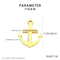 Stainless Steel Ship Anchor Series Necklace Bracelet Pendant DIY Accessories