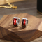 Stainless Steel Jewelry with Multi-Color Resin Earrings Suitable for Daily Wear