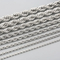 Stainless Steel Fried Dough Twists Chain Vacuum Plating Gold Necklace Fashion Hip Hop Jewelry