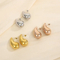 Cross Border Hot Selling Stainless Steel Water Droplet Earrings, Versatile Geometric Earrings for Commuting
