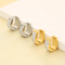 Stainless Steel Rhinestone Earrings Suitable for Daily Wear
