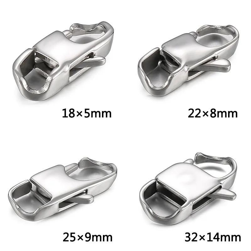 Stainless Steel Cuban Link Simple Fashion Bracelet Necklace Accessories Clasp