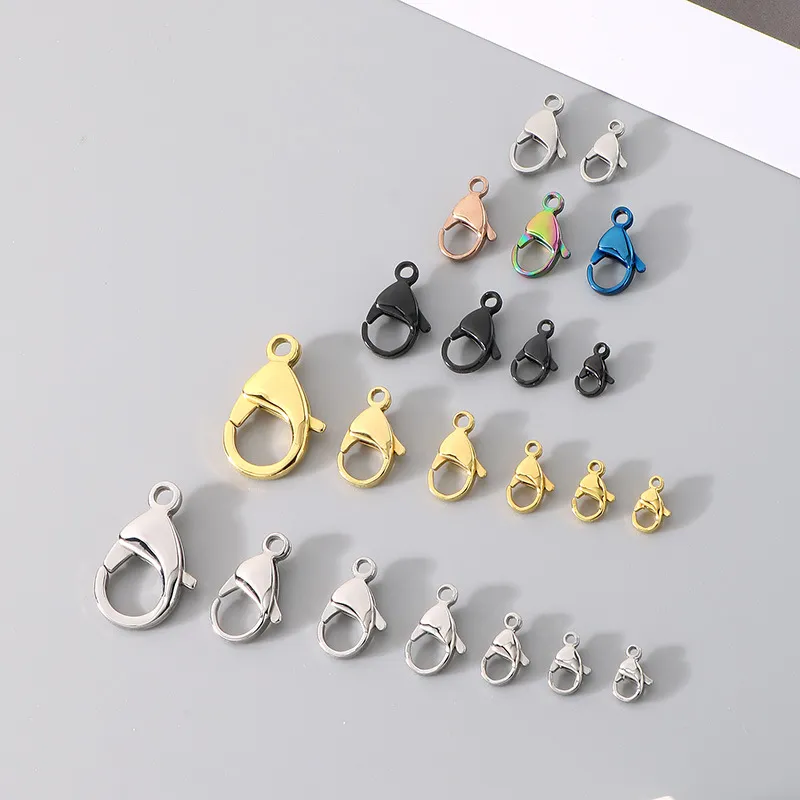 Spot Direct Supply of Stainless Steel Lobster Buckle DIY Handmade Jewelry Accessories Wholesale