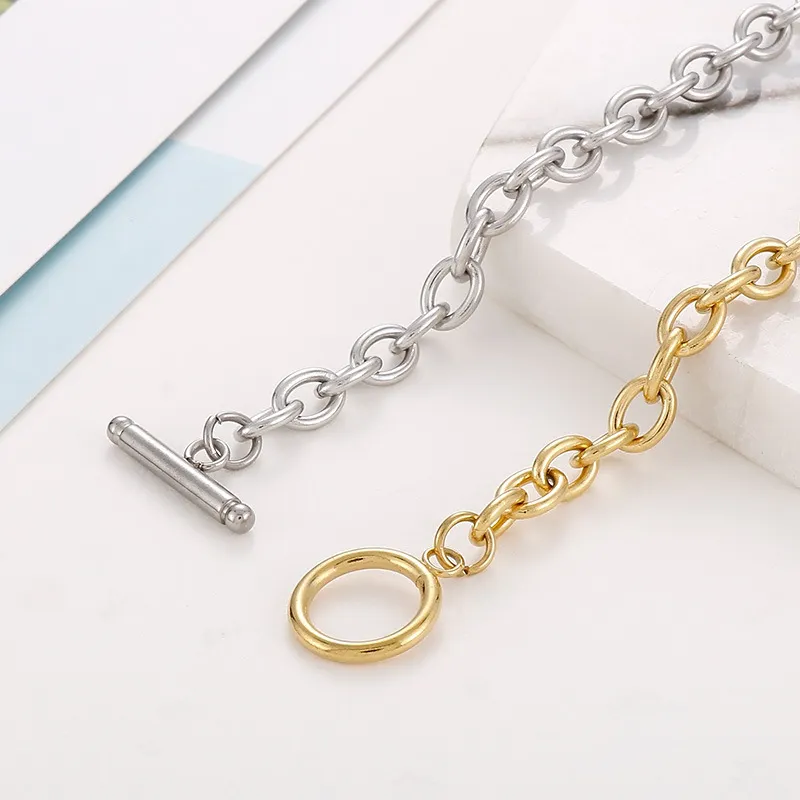 Unique Stainless Steel Ot Buckle Bracelets Chains for Fashionable Couples