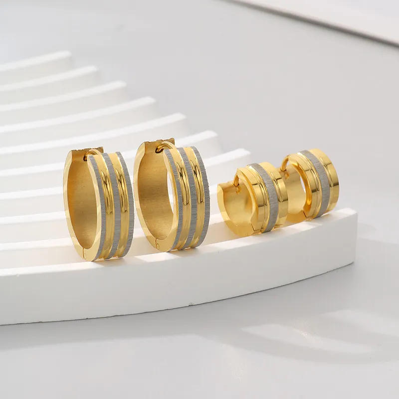 Stainless Steel Jewelry Unisex Earrings Suitable for Daily Wear