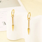 Kalen New Neutral Stainless Steel Chain Cone Pendant Earrings Jewelry Wholesale