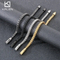 Trendy Vintage-Style Bracelet with a Dragon Bone Chain Design, Featuring European and American Retro Fashion, Simple Stainless Steel, Round and Polished, Revers