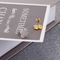 Japanese Korean Fashion Four-Leaf Clover Stainless Steel Studs Earrings 18K Gold-Plated Earrings
