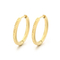 Stainless Steel Creative Texture Pattern Circular Temperament Girl Earrings Fresh Artistic Jewelry