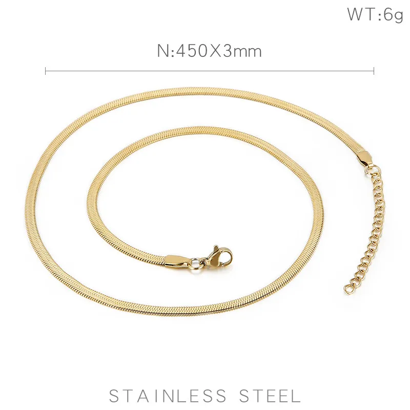 European and American Creative Personalized Chain Bracelet Stainless Steel Cool Style Women's Short Blade Chain Necklace