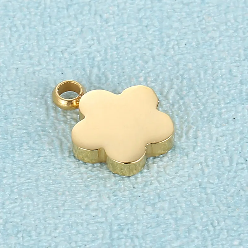 Fashion Stainless Steel Pendant, Gold Pendant, Three-Dimensional Polished Jewelry Accessories