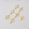 Stainless Steel Hollow Cross Pendant, Personalized Trendy Necklace, DIY Jewelry Accessories