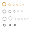 Stainless Steel Jewelry Accessories, Opening Rings, Multiple Sizes, DIY Handmade Jewelry Materials, Connecting Rings