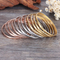 Stylish 18K Gold Plated Multi-Layered Stainless Steel Bangles